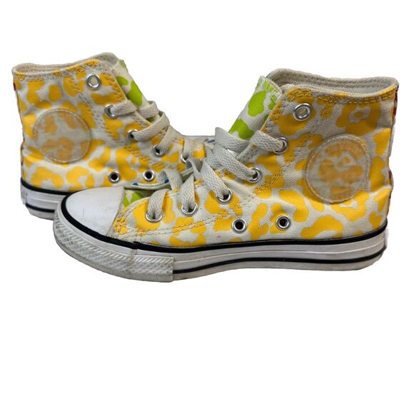 Converse CTAS HI Marquis Mills Size 12 Girls Leopard Print Sneaker Shoe VGUC - Picture 2 of 7